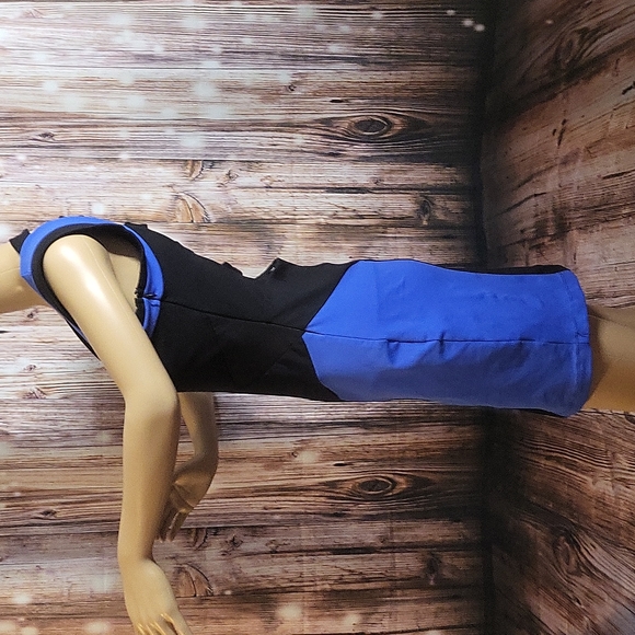 Bebe Addiction Women's Color Block V-Neck Dress Size M - Picture 7 of 13